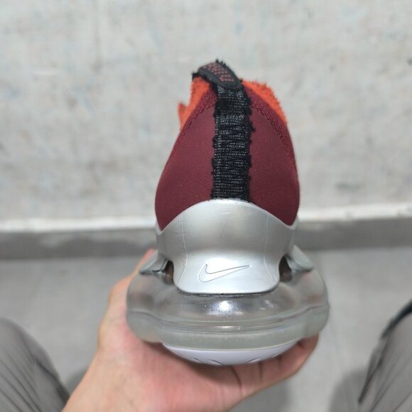 US12 Nike Air Max Scorpion FK Flyknit Reddish Silver Men's Comfortable Shoes - Picture 3 of 6